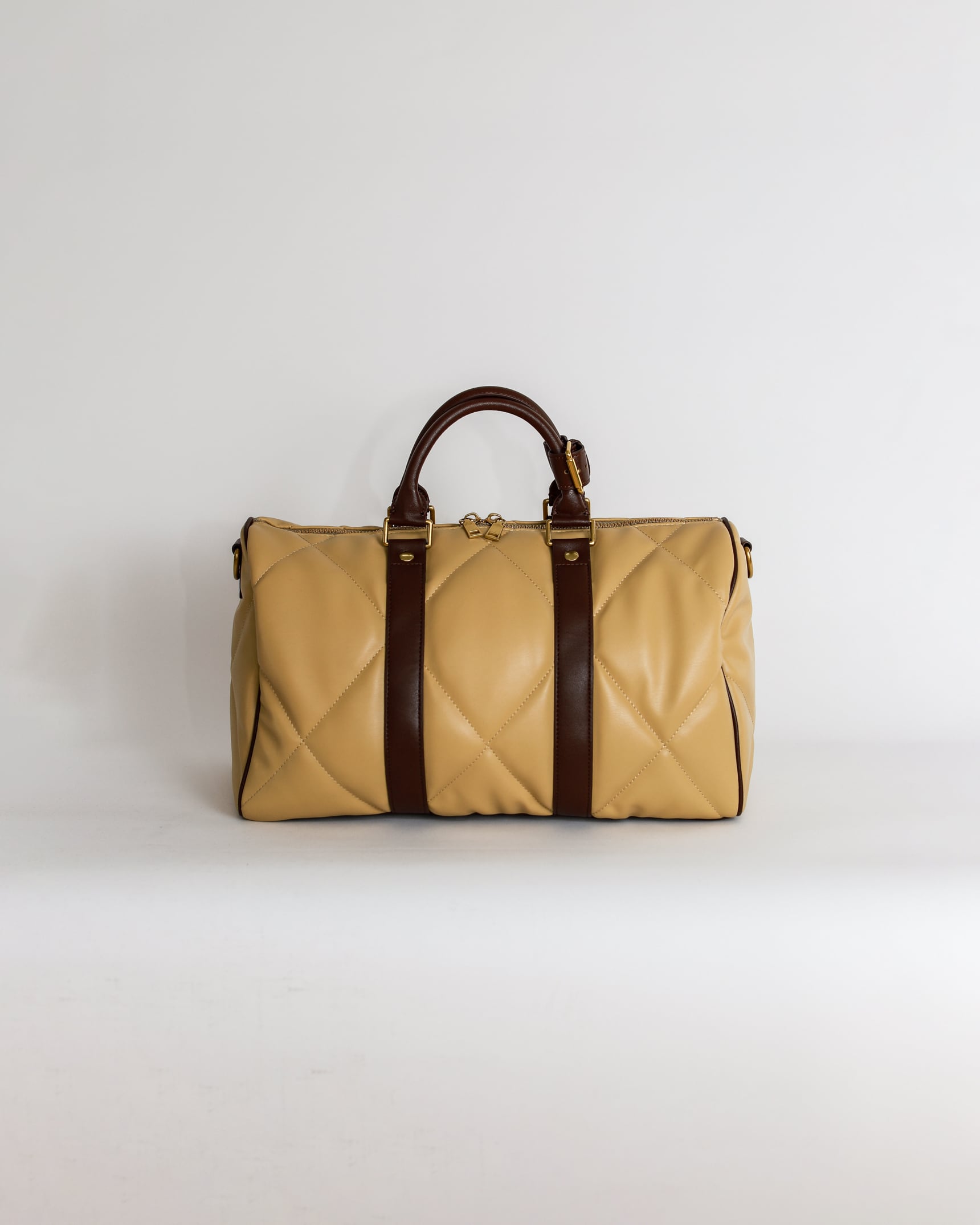 Boston Quilting Leather Bag | AMBERGLEAM