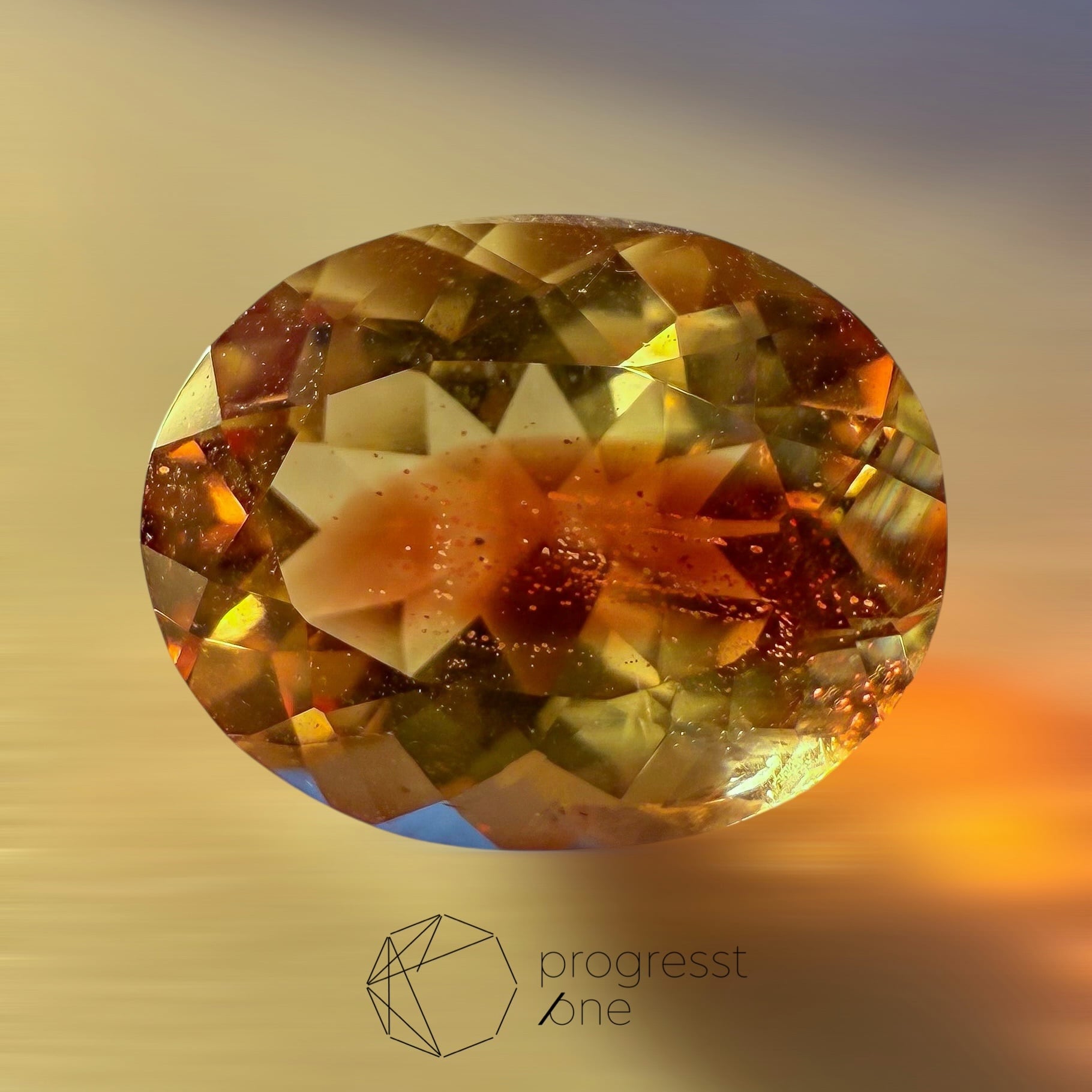 バイカラーオレゴンサンストーン2.39ct | progresstone