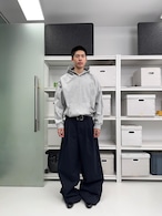 Double Pleat Wide-Leg Pants