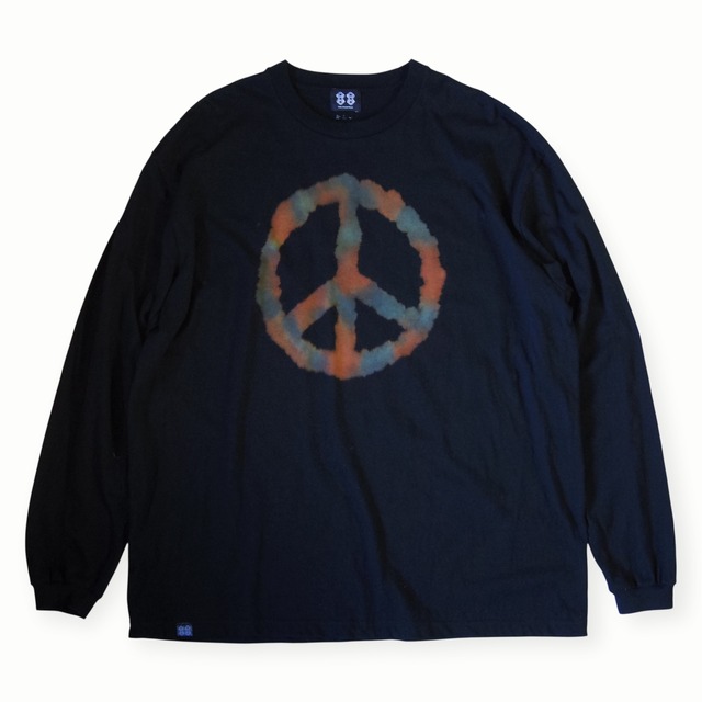 “PEACE” 抜染-nukizome- TIE DYE BIG L/S T-SHIRT Lサイズ