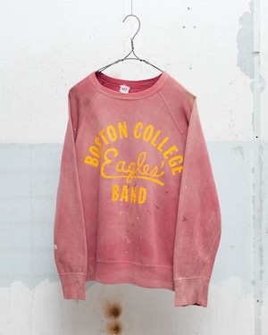 vintage “B.V.D.”good damaged, sun faded raglan sleeve printed sweat