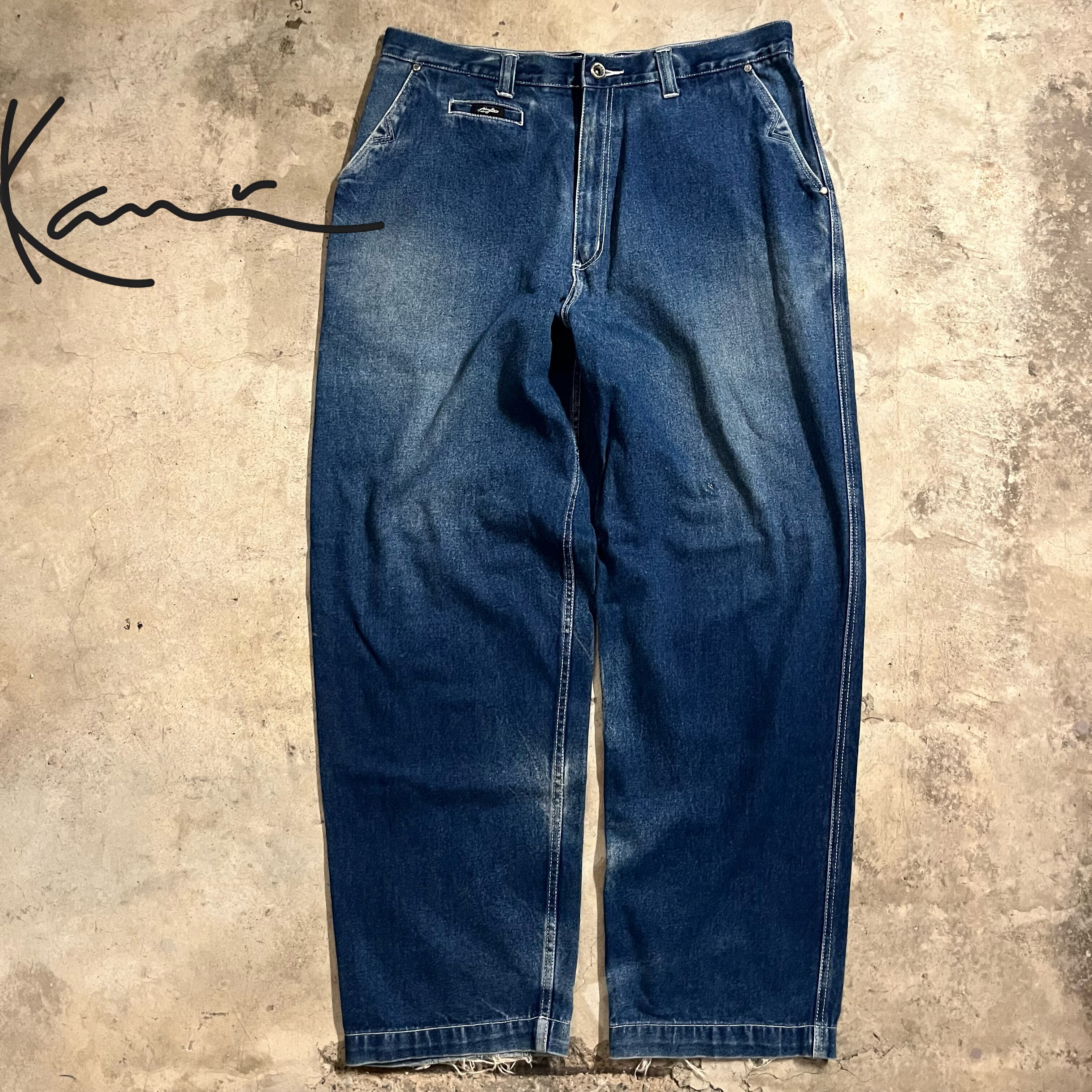 〖Karl Kani〗wide buggy damage denim pants/カールカナイ ワイド バギー ダメージ デニム  パンツ/lsize/#0428/osaka | 〚ETON_VINTAGE〛 powered by BASE