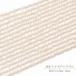 【横長ラインで差を付ける】希少なクレオ穴！アレンジ自在な白淡水パールの輝き（4.5x2.7mm/40cm） | P0055