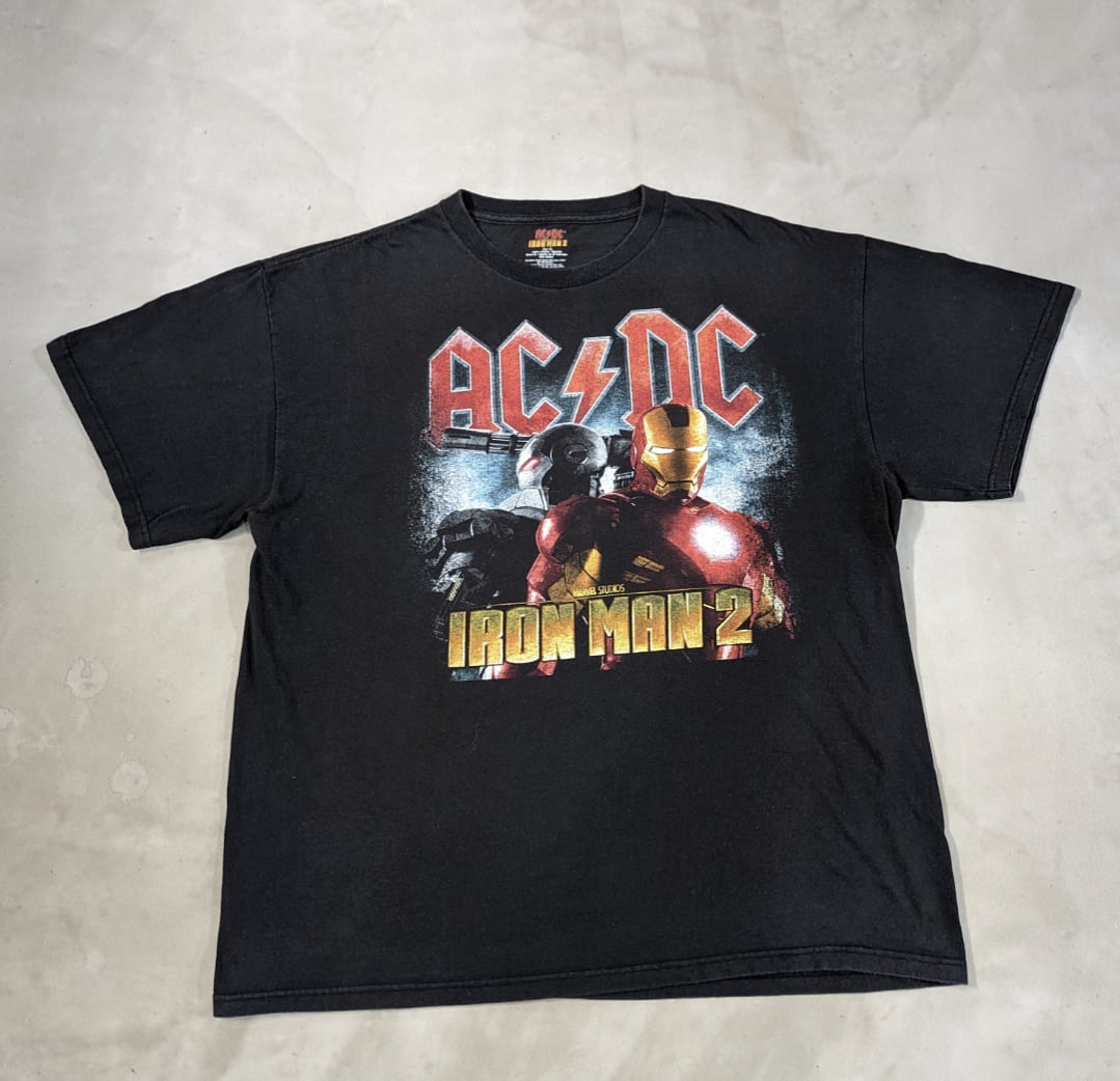 2010s AC/DC × IRONMAN2 print tee 小岩店 | What'z up 2010s AC/DC × IRONMAN2 print tee 小岩店 | What'z up