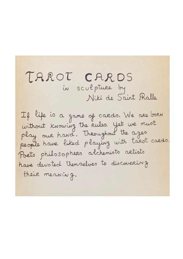 TAROT CARDS in sculpture by Niki de Saint Phalle