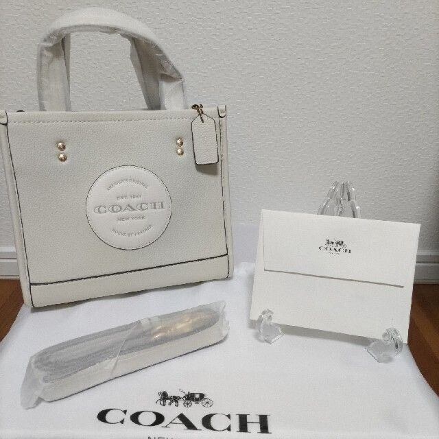 COACH コーチ トートバッグ ハンドバッグ ホワイト デンプシー