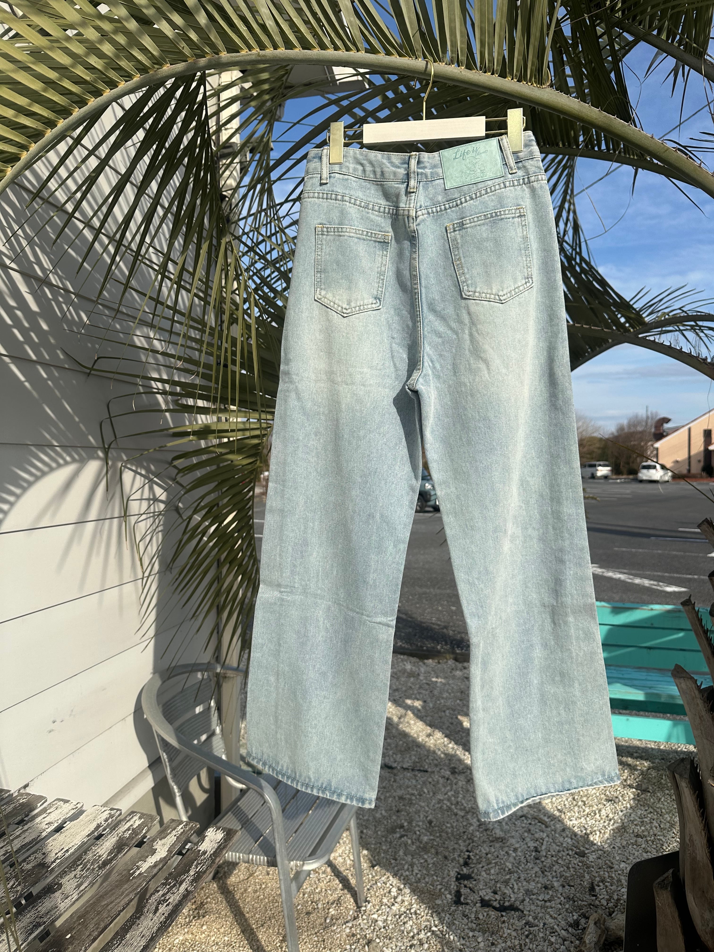 人気【LIFE is】レースデニム ¥8,800+tax