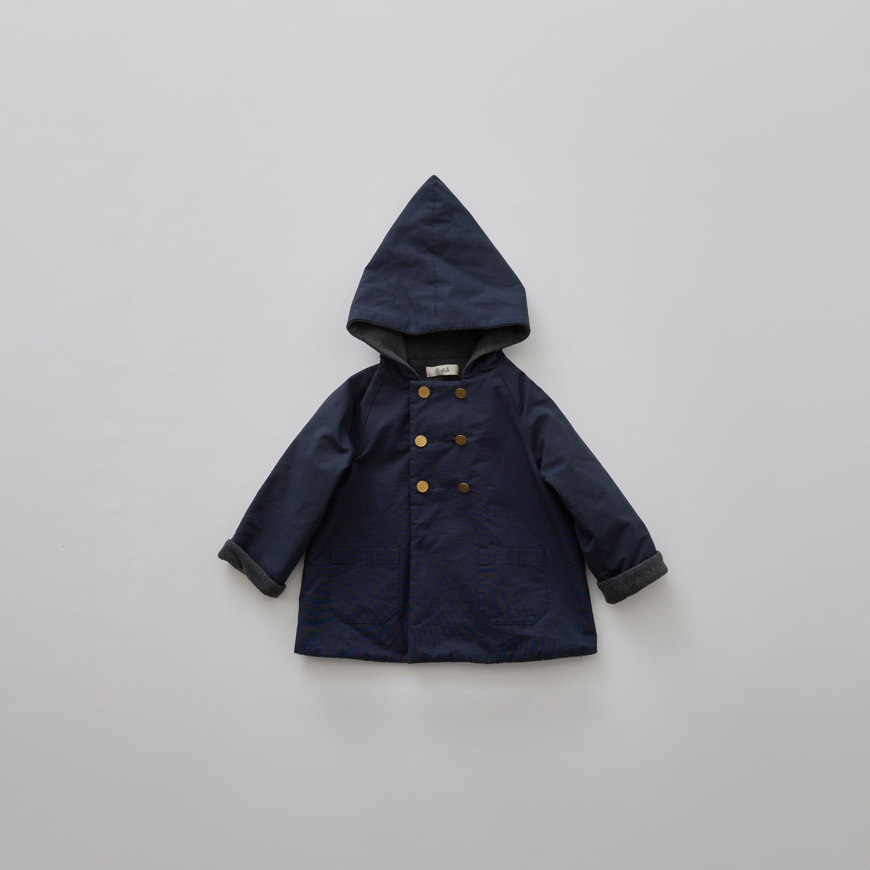eLfinFolk(エルフィンフォルク)/ elf coat / navy / 90,100cm