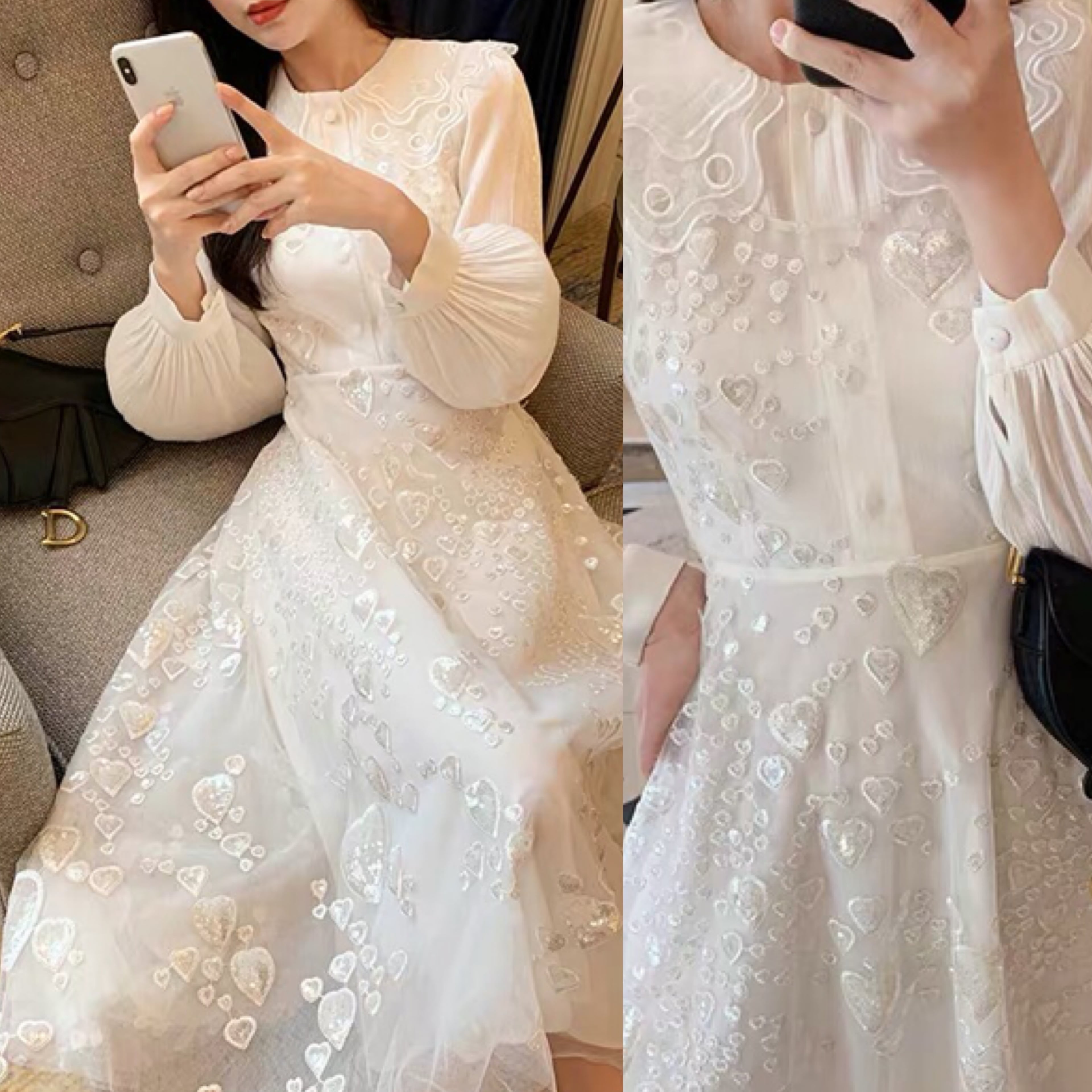 Elenzga ホワイト フレアスカート ドレス 予約]レースフレアスカート/ホワイト – Lumier