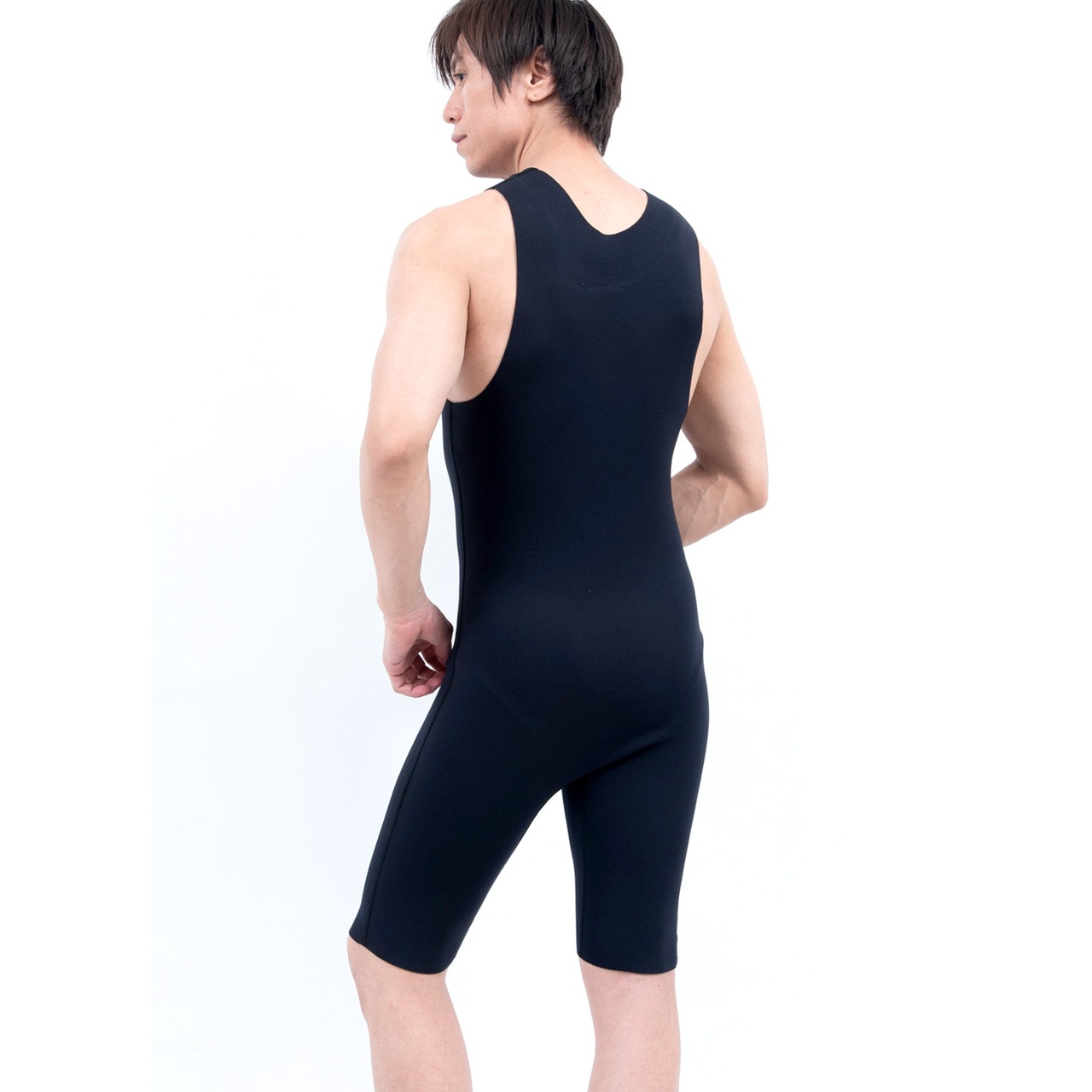 AIR SKIN(エアースキン)ブラックメタリックス ショートジョン メンズ