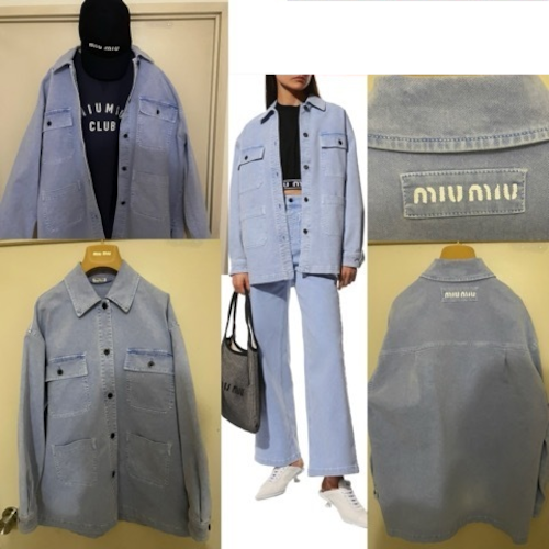 MIUMIU  ロゴ vintage デニムジャケット　42