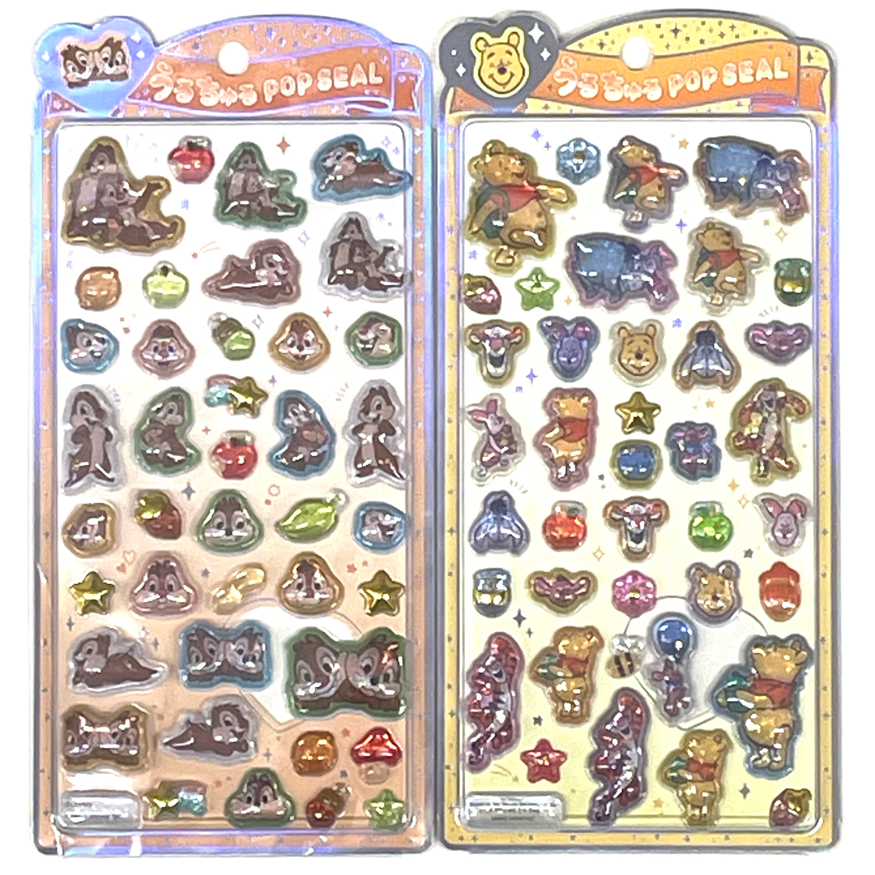 Disney ディズニー うるちゅるポップシール 4種セット クラックス