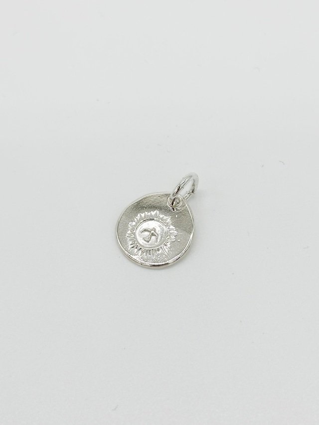 THE SUN C-13 silver charm