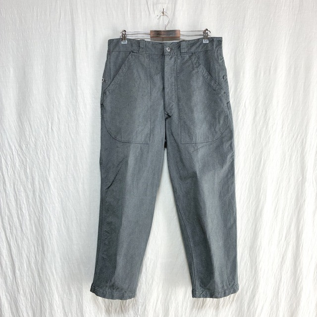 良品 50s スイス軍 デニム トラウザーズ ワークパンツ W36 オーバー 