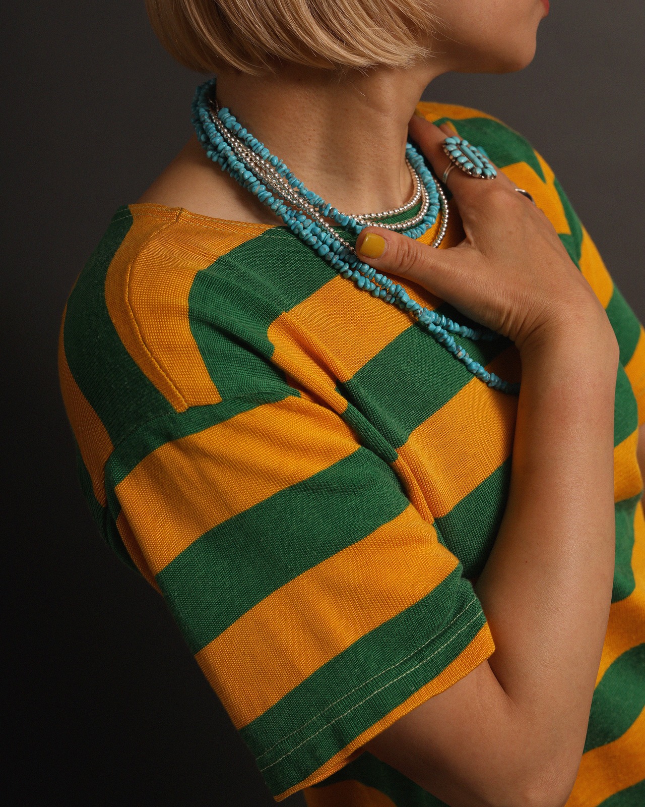 1960's Striped / Athletic T-shirt