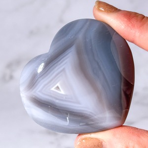 アメジストアゲート ジオード ハート