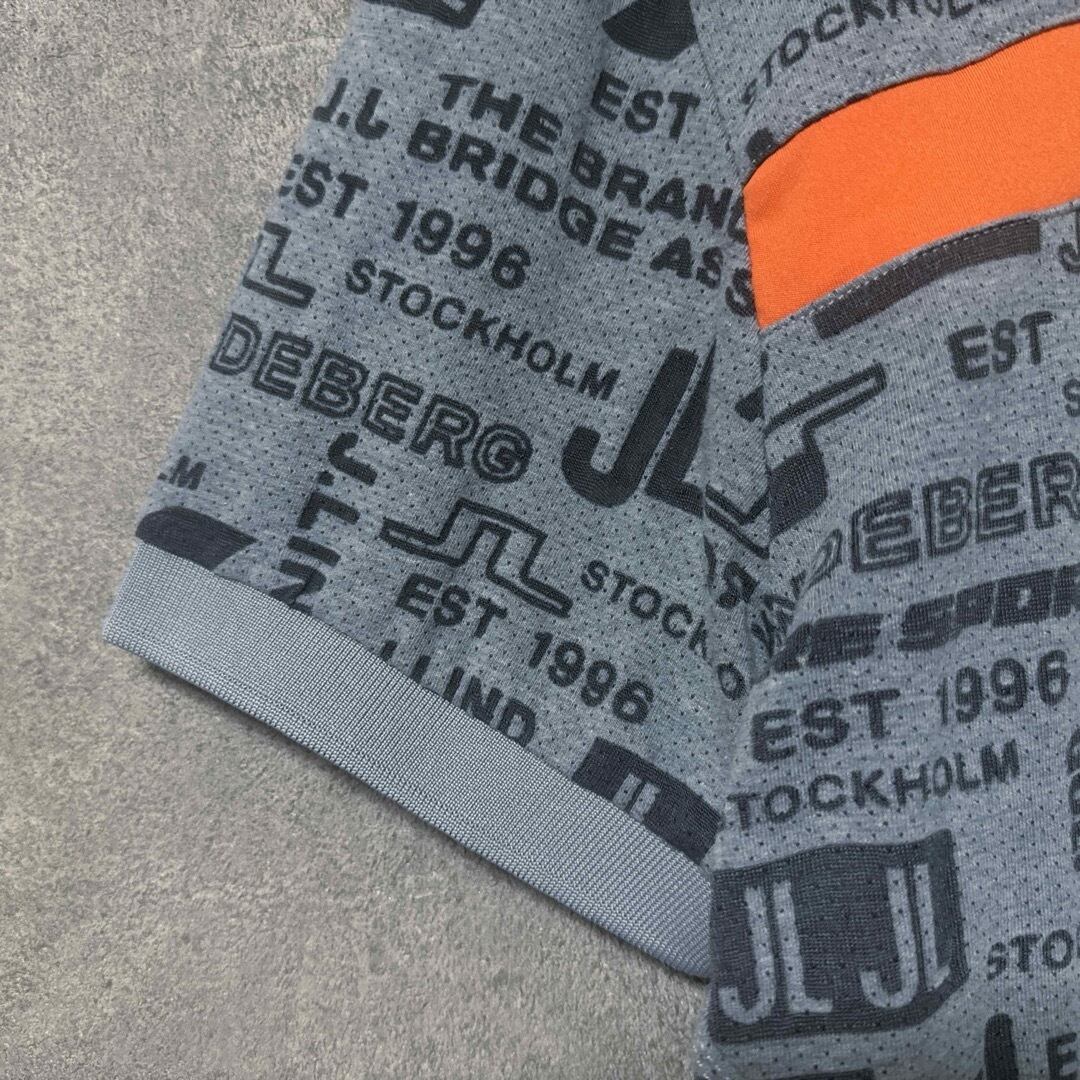 メンズ】J.LINDEBERG ジェイリンドバーグ 総柄 デザイン ポロシャツ