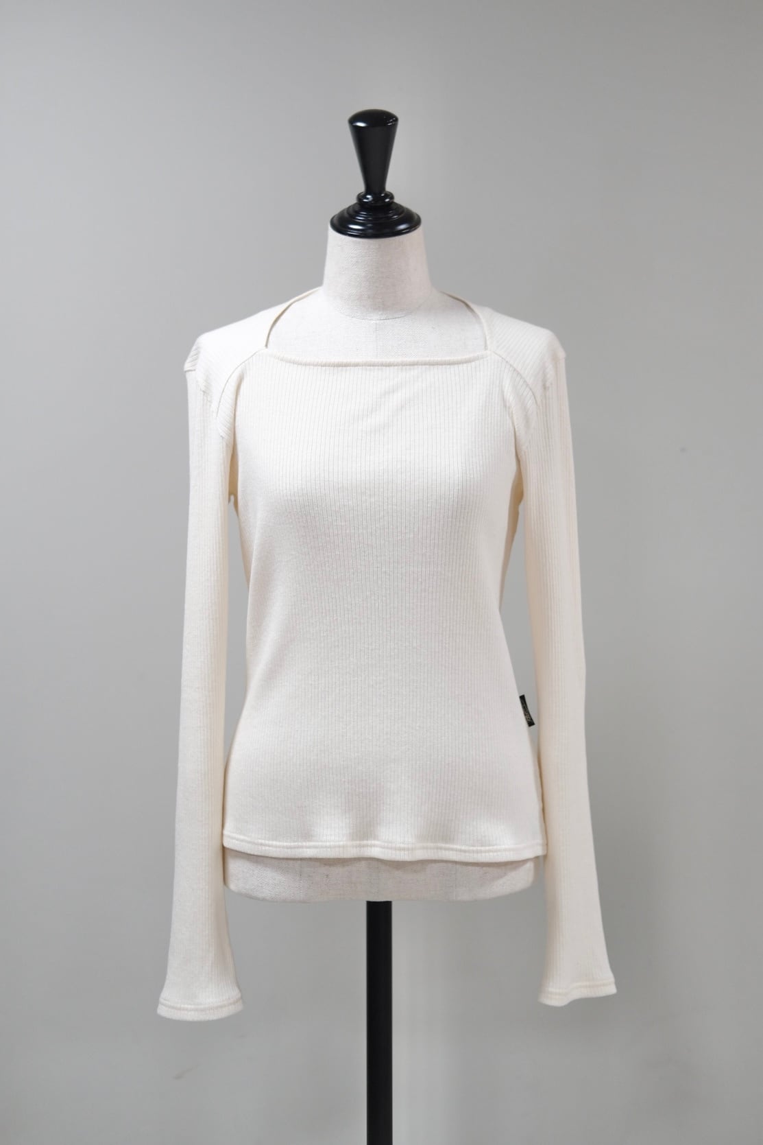 OPEN YY】COTTOM ARGYLE POINTELLE PULLOVER - black - | loop