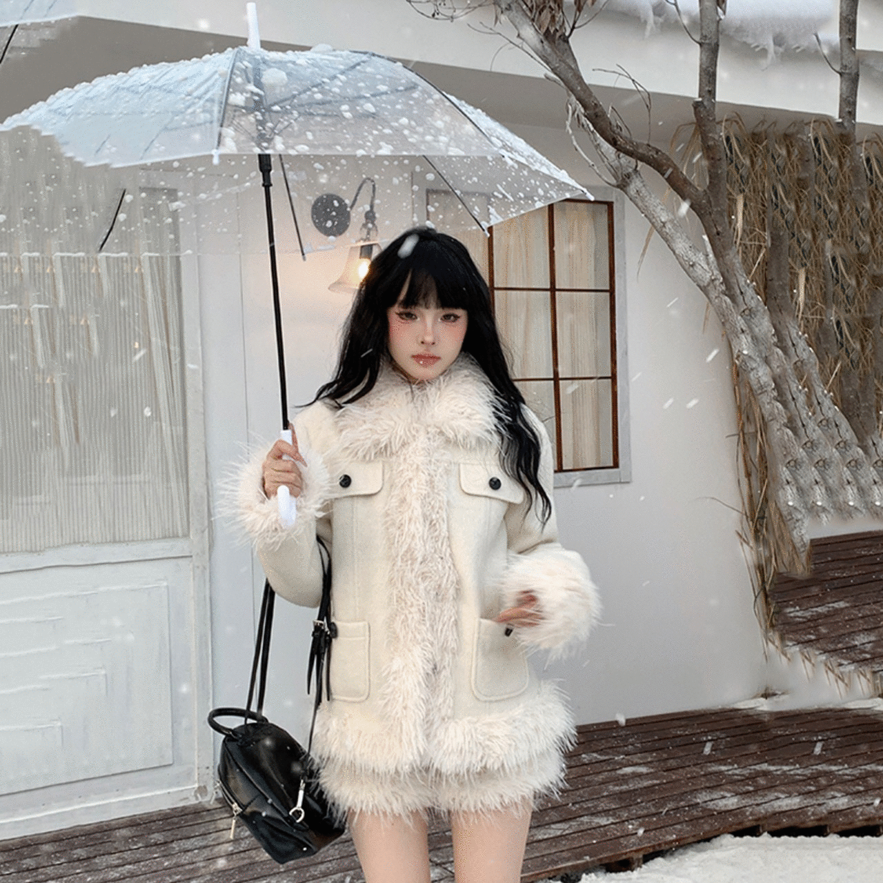 お嬢様のクリスマスチェスターコート | citron elegant
