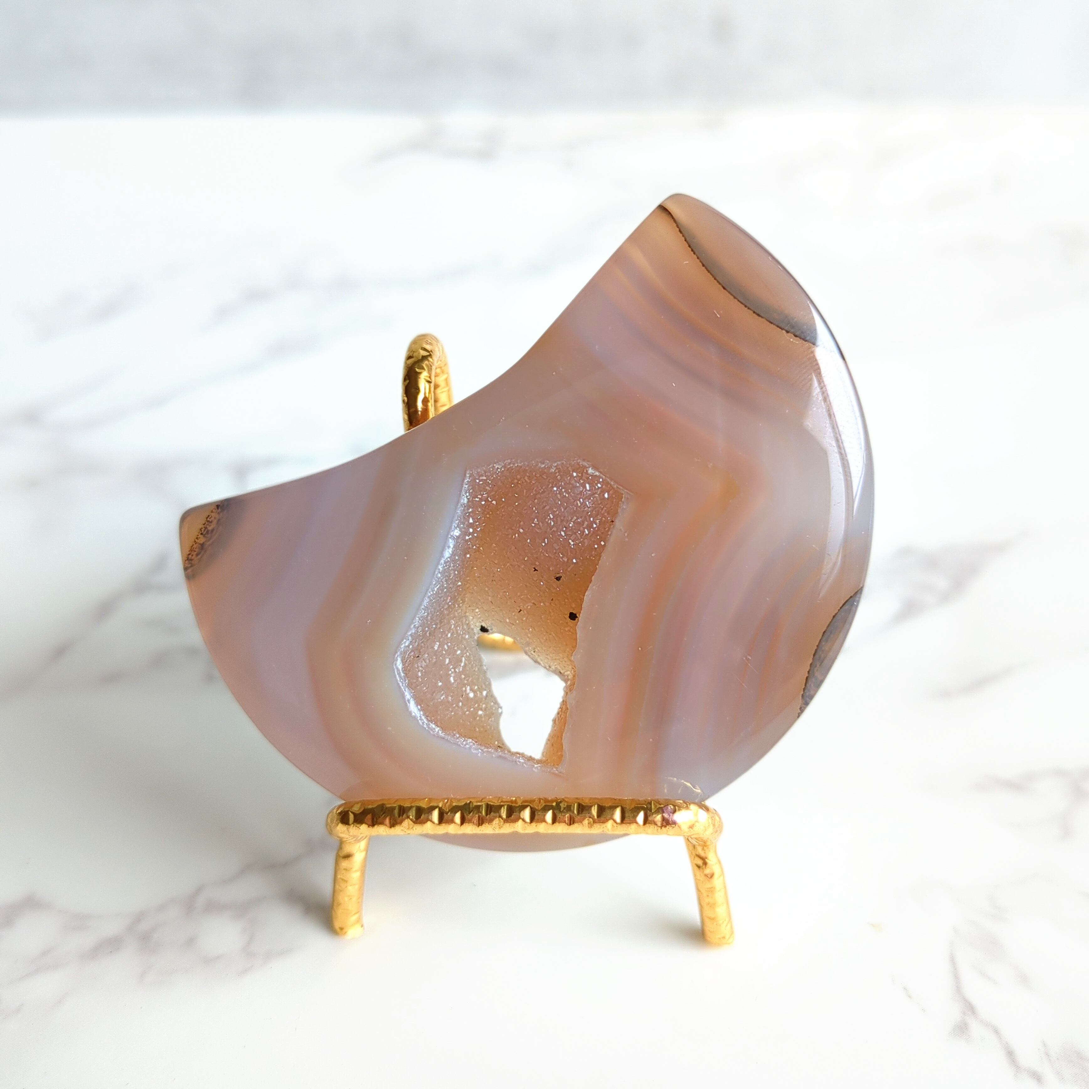 ドゥルージーアゲートのお月様No.2 | ほしあかり 天然石のお店