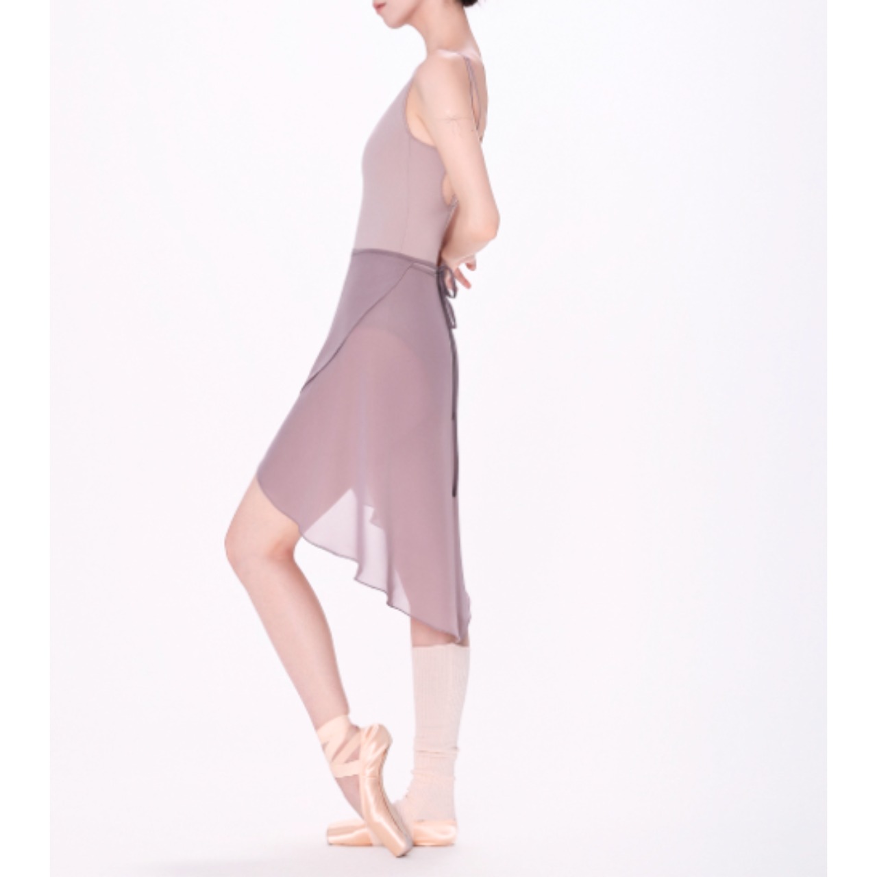 ノースリーブ バックリアンレオタード 2色展開 L1225