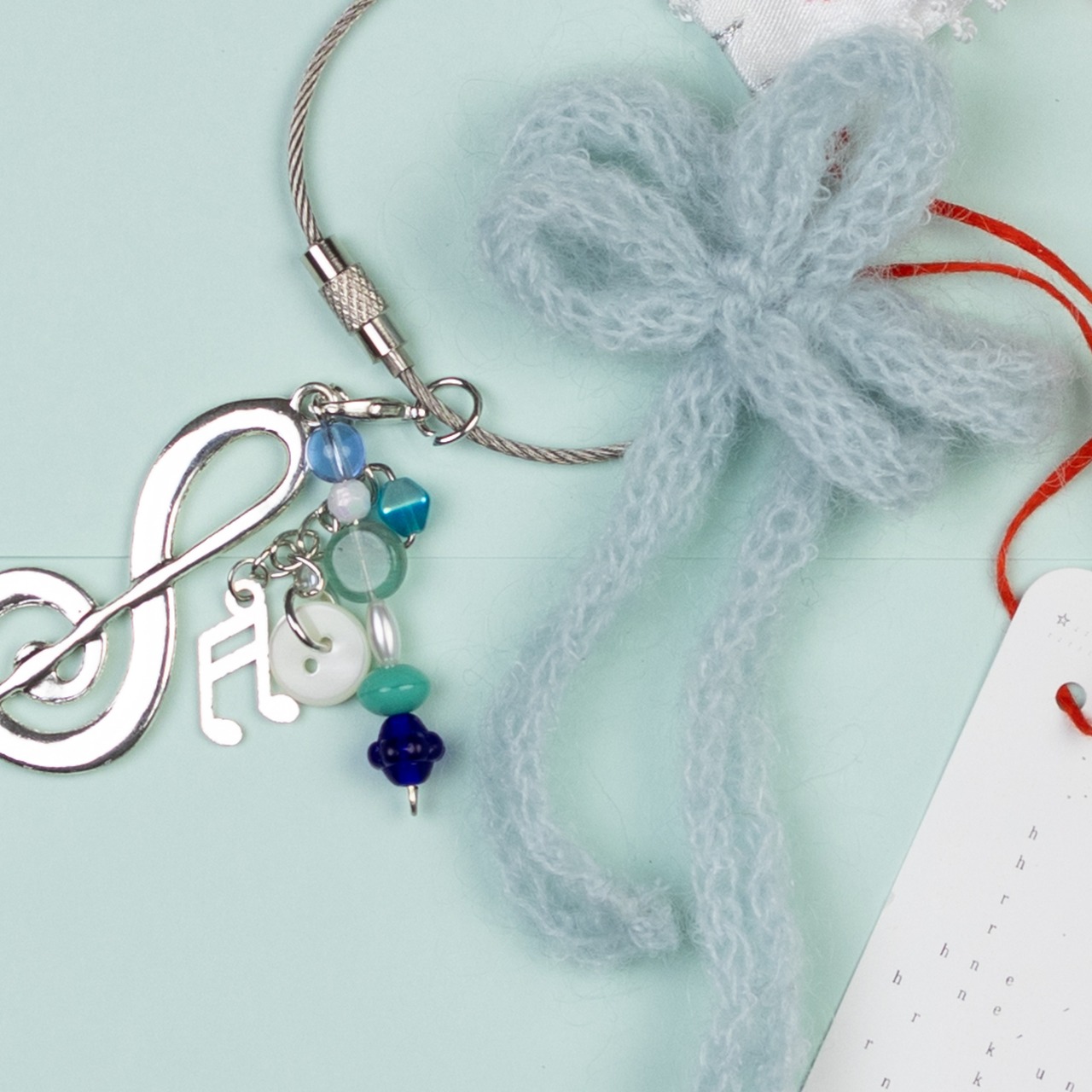 < hiruneknit > melody key charm - 3
