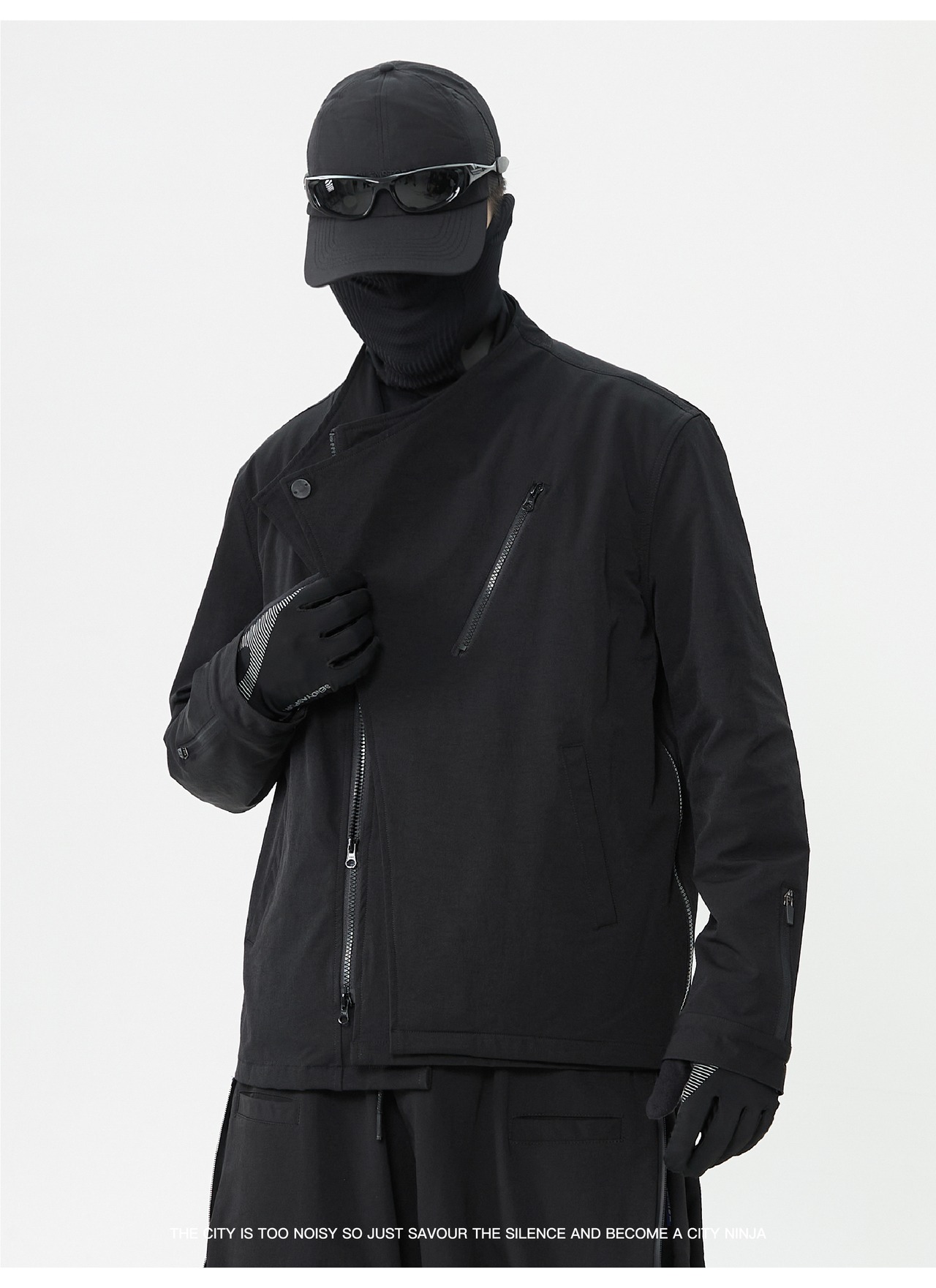 SILENSTORM フラップラペル テックライダースジャケット