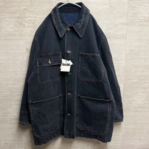 MAGLIANO マリアーノ 21AW WORK DENIM JACKET ワークデニムジャケット カバーオール グレー タグ付き セットアップ可 【中目黒b05】