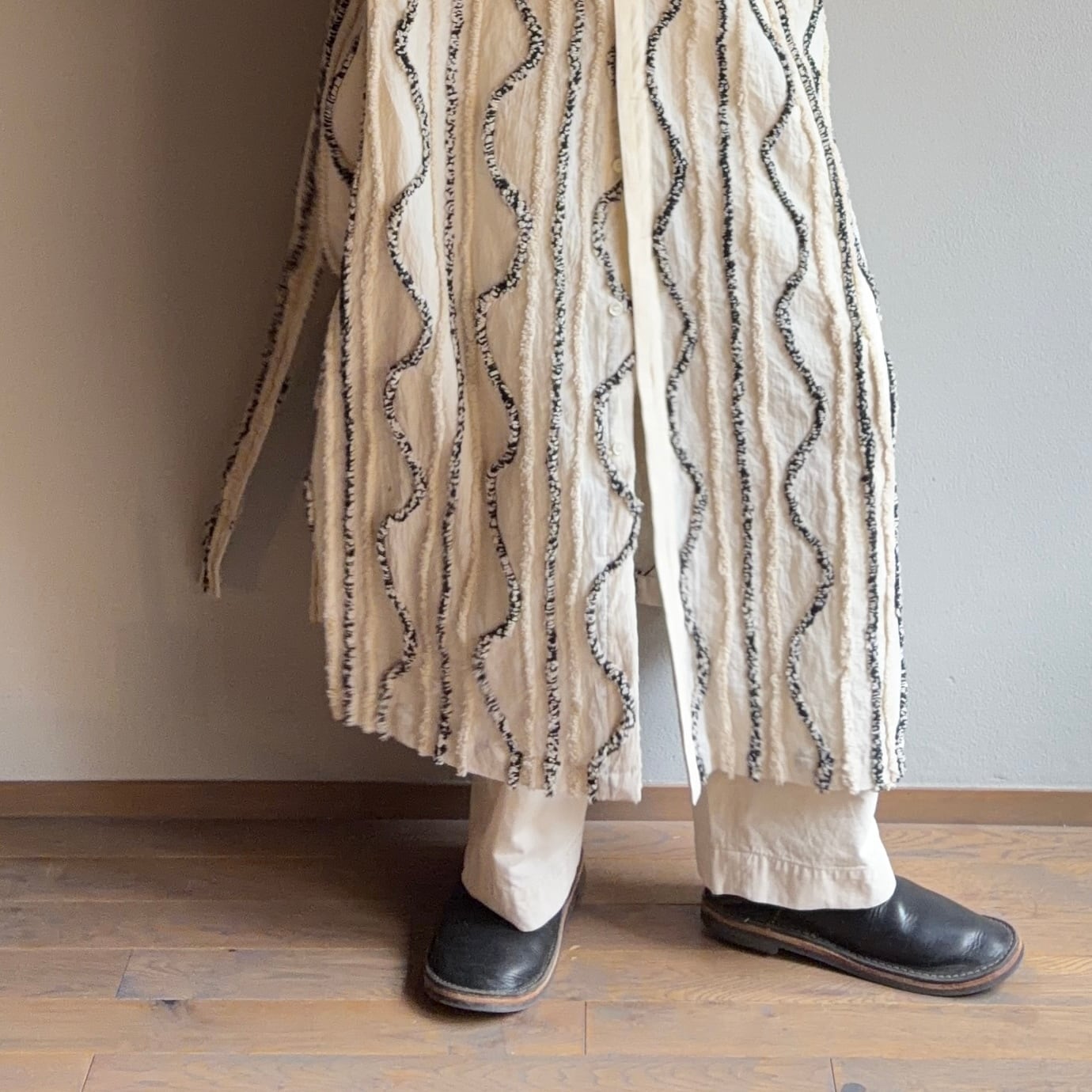 ASEEDONCLOUD/アシードンクラウド Market shirt coat #261302 White