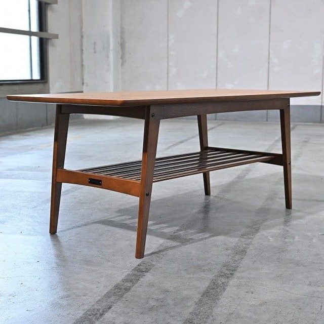 展示品 カリモク60 7万「リビングテーブル(大)」センター ロー ダイニング 書斎 ラウンジ 応接 レトロ調 karimoku【中古家具/中古インテリア/USED家具ユーズド家具/リサイクル】