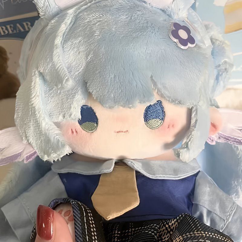 本体+服 20cm 着せ替えぬいぐるみ 無属性 ピンクの髪と青い目女の子 薇
