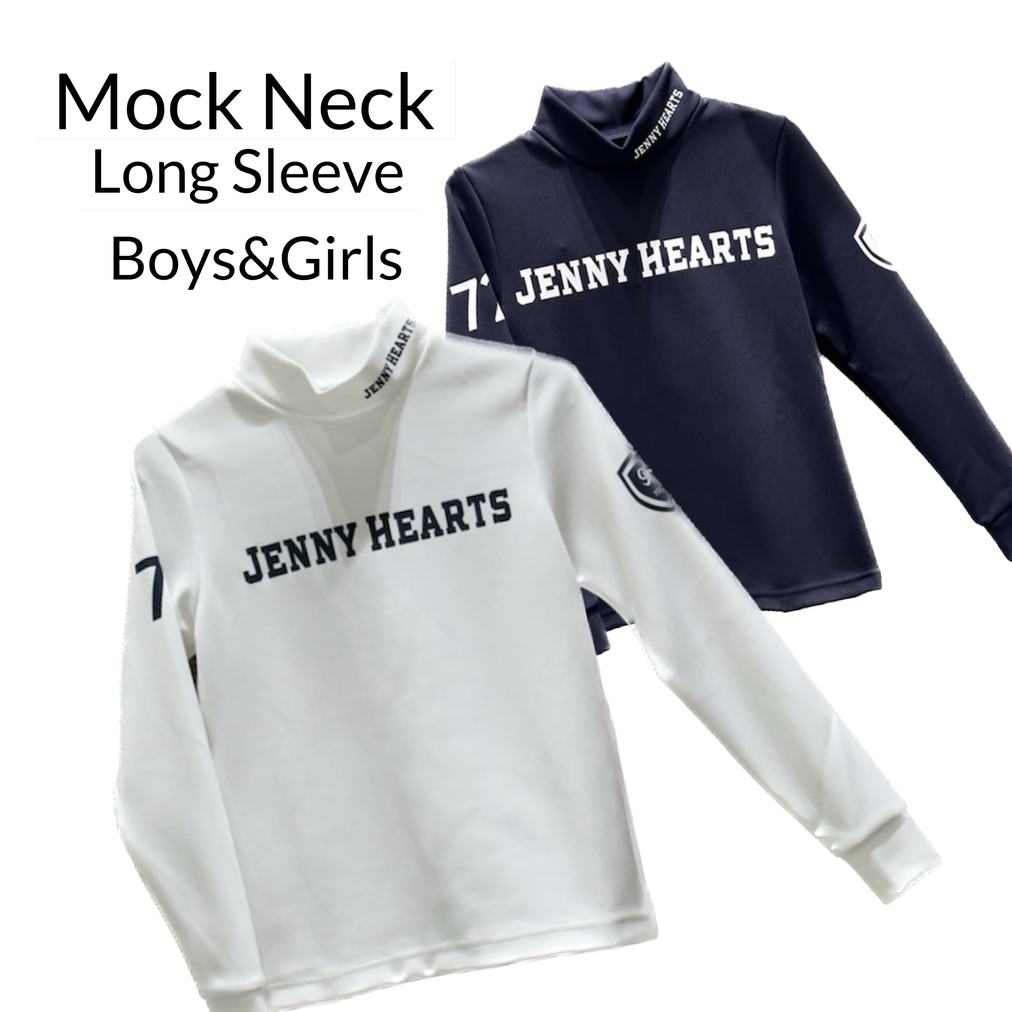 【jennyhearts】 ジュニア用モックネックシャツ　140㎝