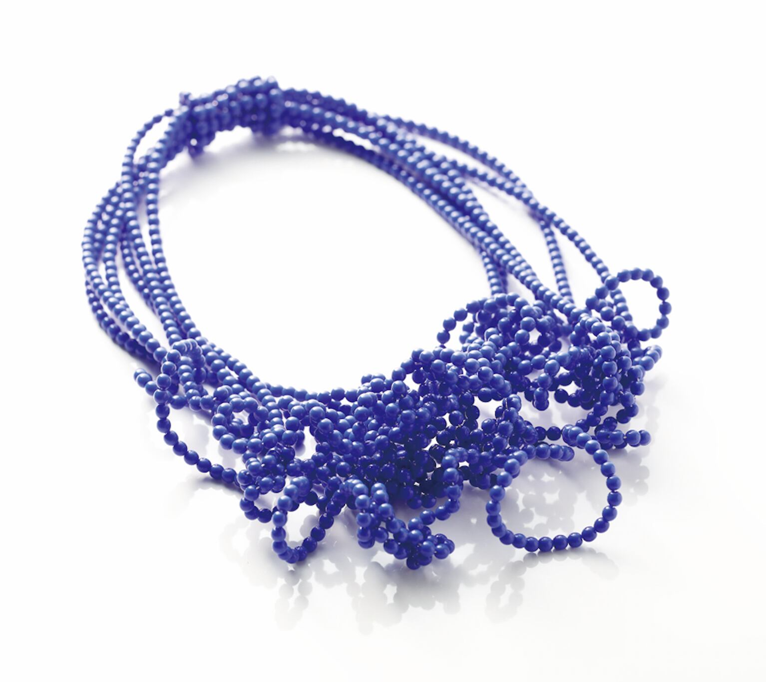 【Ricca (リッカ)】 ストレッチ 6連 ネックレス ( ブルー)