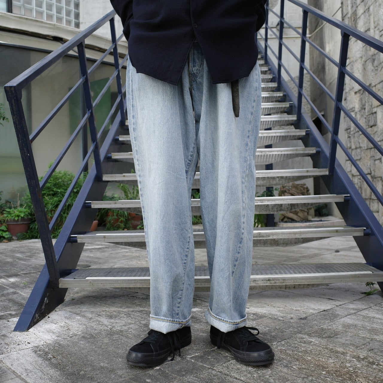 21AW COMOLI DENIM 5P デニムパンツ サイズ3 ブリーチ