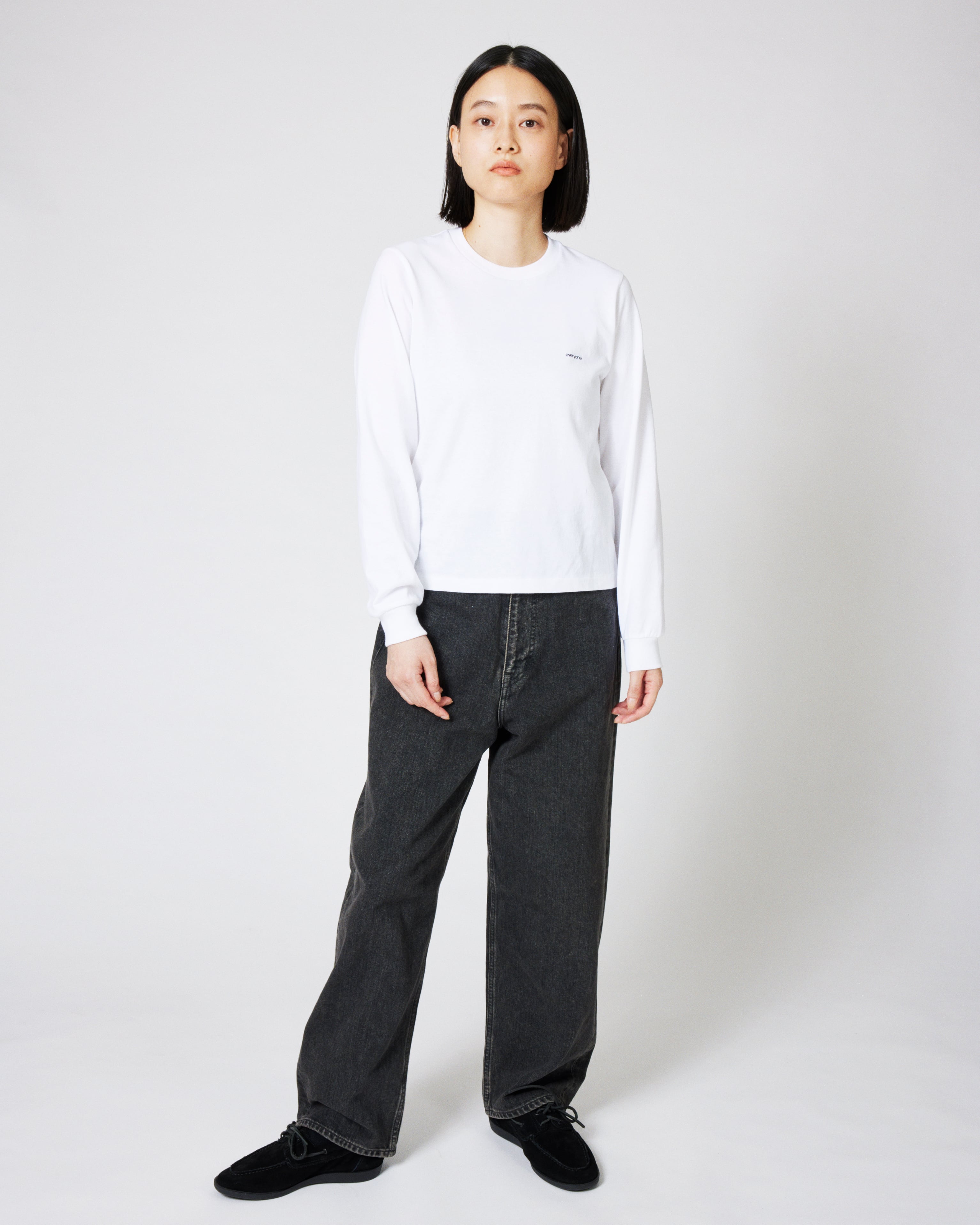 everyone original logo american cotton long sleeve tee petit