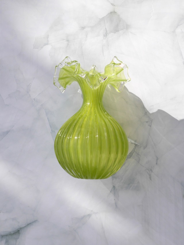 RIB FRILL LIGHT GREEN