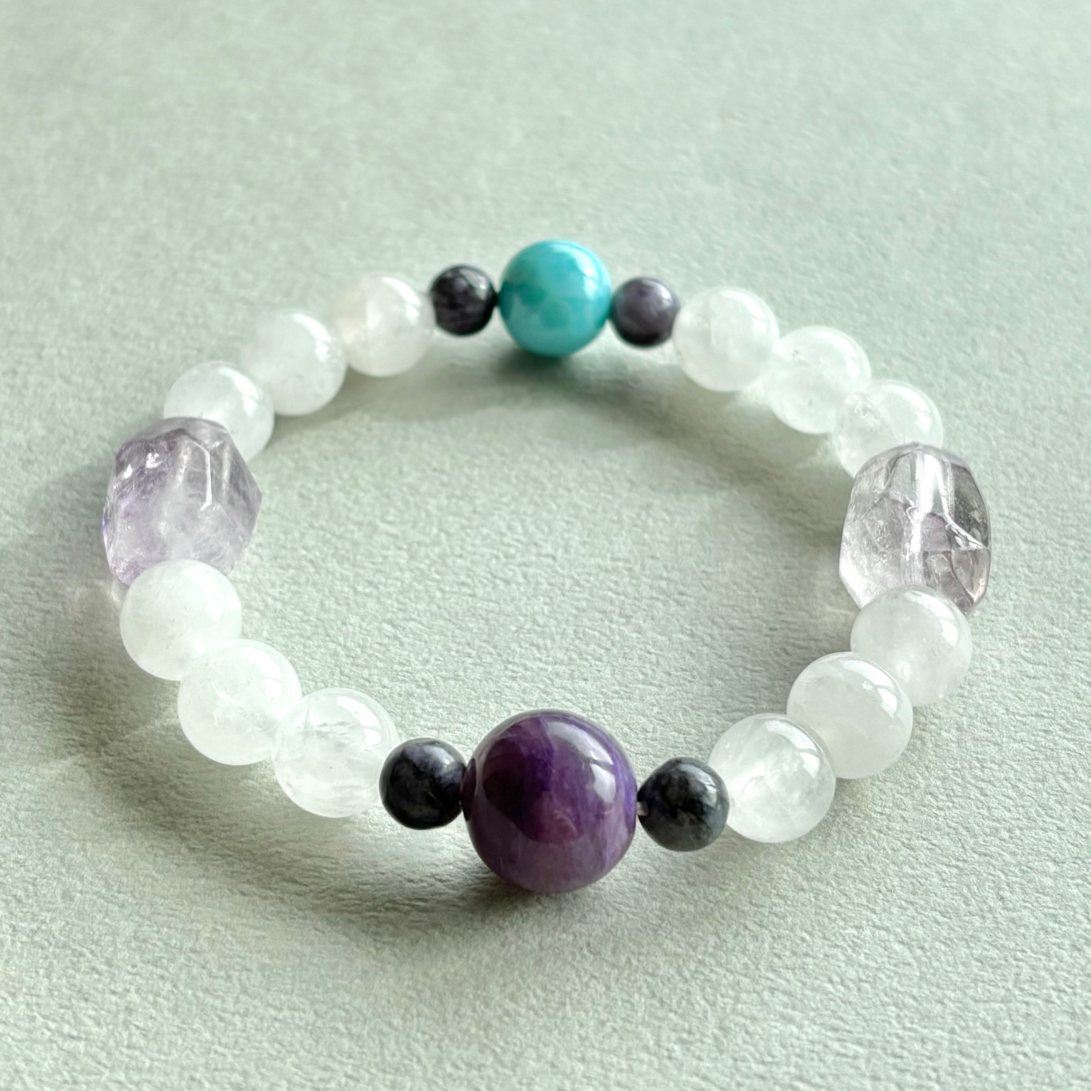 癒しの3大ストーン＋マニカラン水晶のブレスレット | Belcana