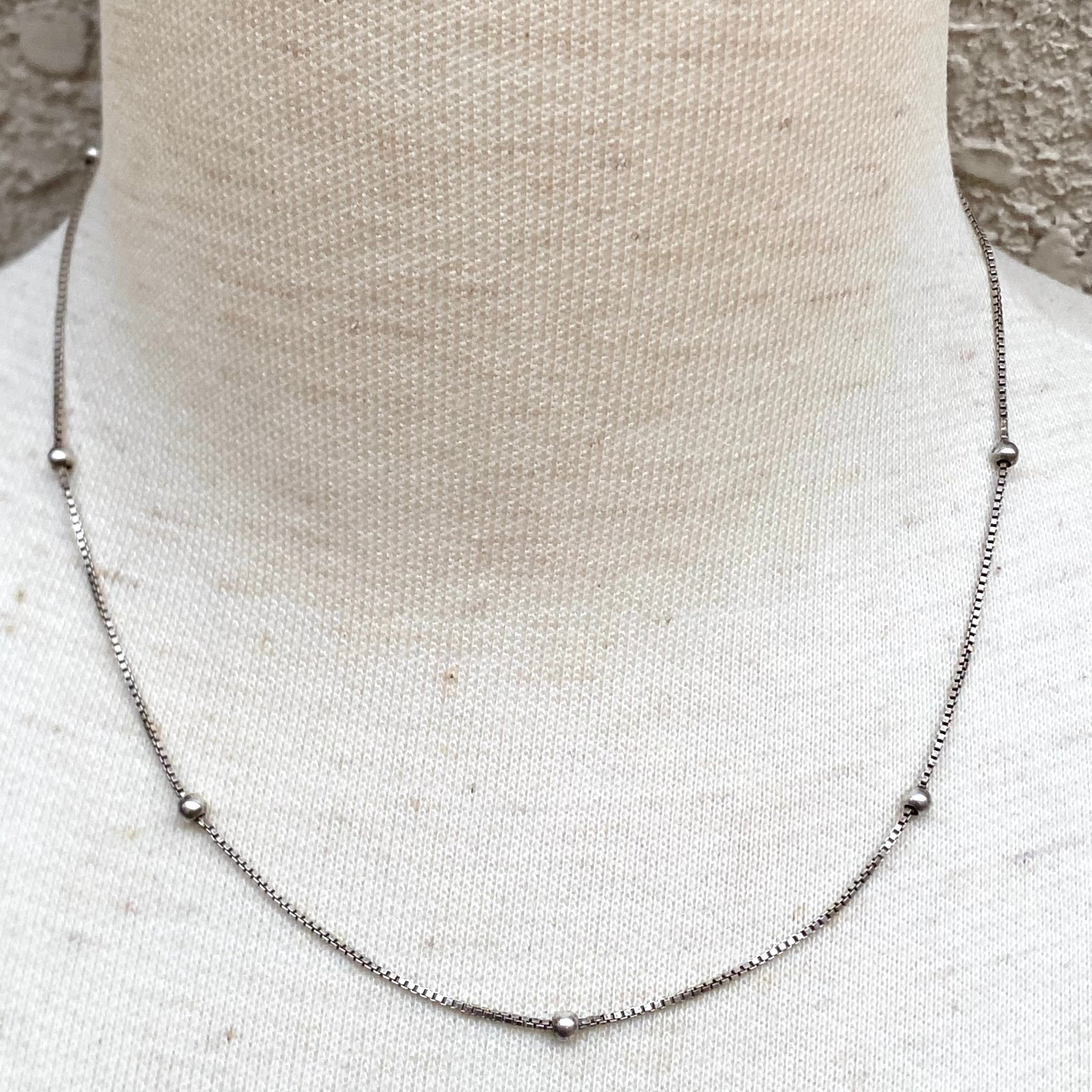 SILVER925 PEARL CHAIN NECKLACE/シルバーネックレス SILVER925 PEARL CHAIN NECKLACE/シルバー/ネックレス