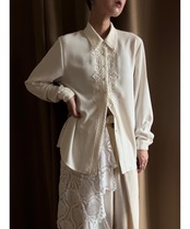 embroidery classical white shirt-4886-9