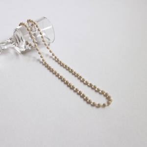 【ball nacklace】シルク SS 40cm(OW)