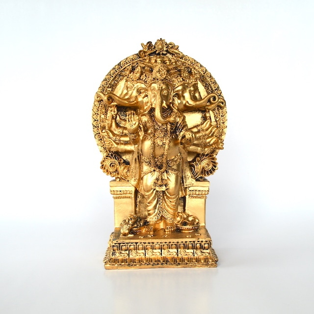 ガネーシャ 縁起物 ゴールド 立像 T17113 ガネーシャ インド ヒンドゥー教 神 置き物 オブジェ ガネーシャ像 インテリア おしゃれ
