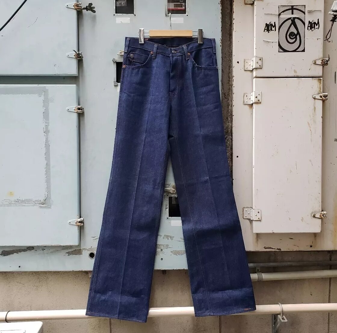 Dead Stock！ 70s UK Vintage Denim Buggy Pants ブリティッシュ香港 
