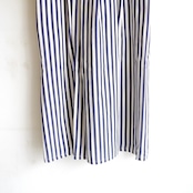 SINME ストライプタックノースリーブワンピース ショート