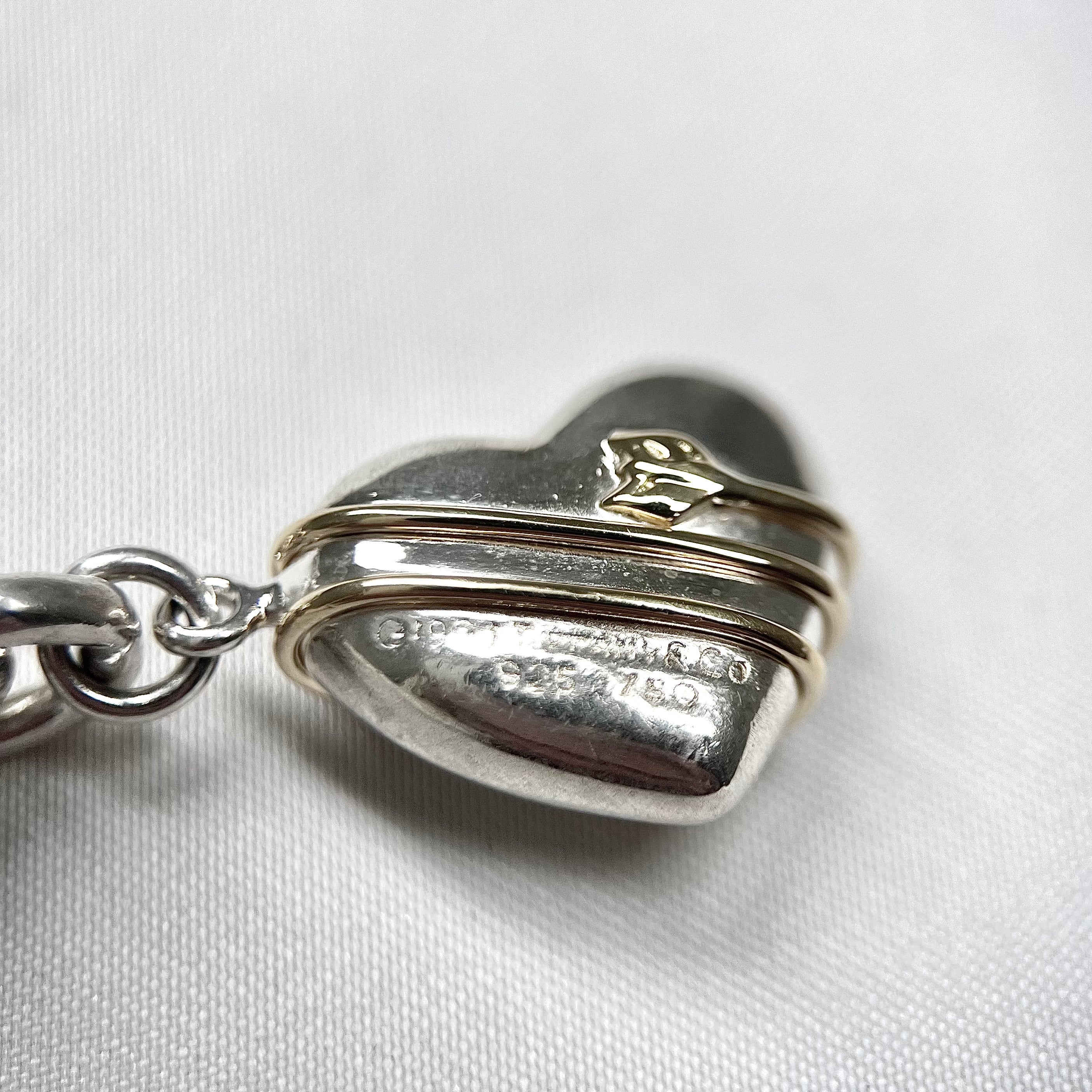 Tiffany&Co. ティファニー ハートアロー コンビ ブレスレット シルバー 