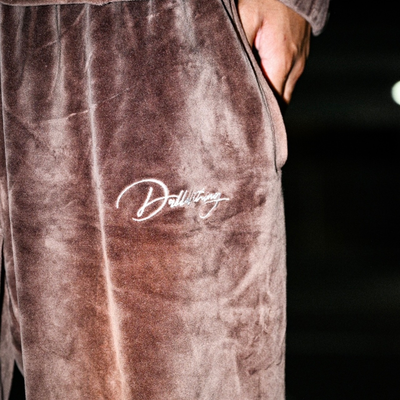 AUTOGRAPH LOGO WASHED VELOURS PANTS