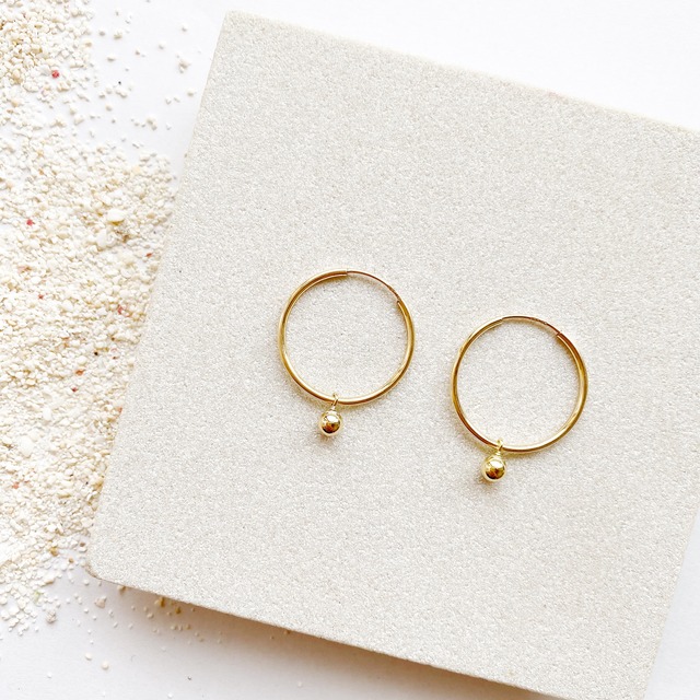 2way gold mini hoop earrings