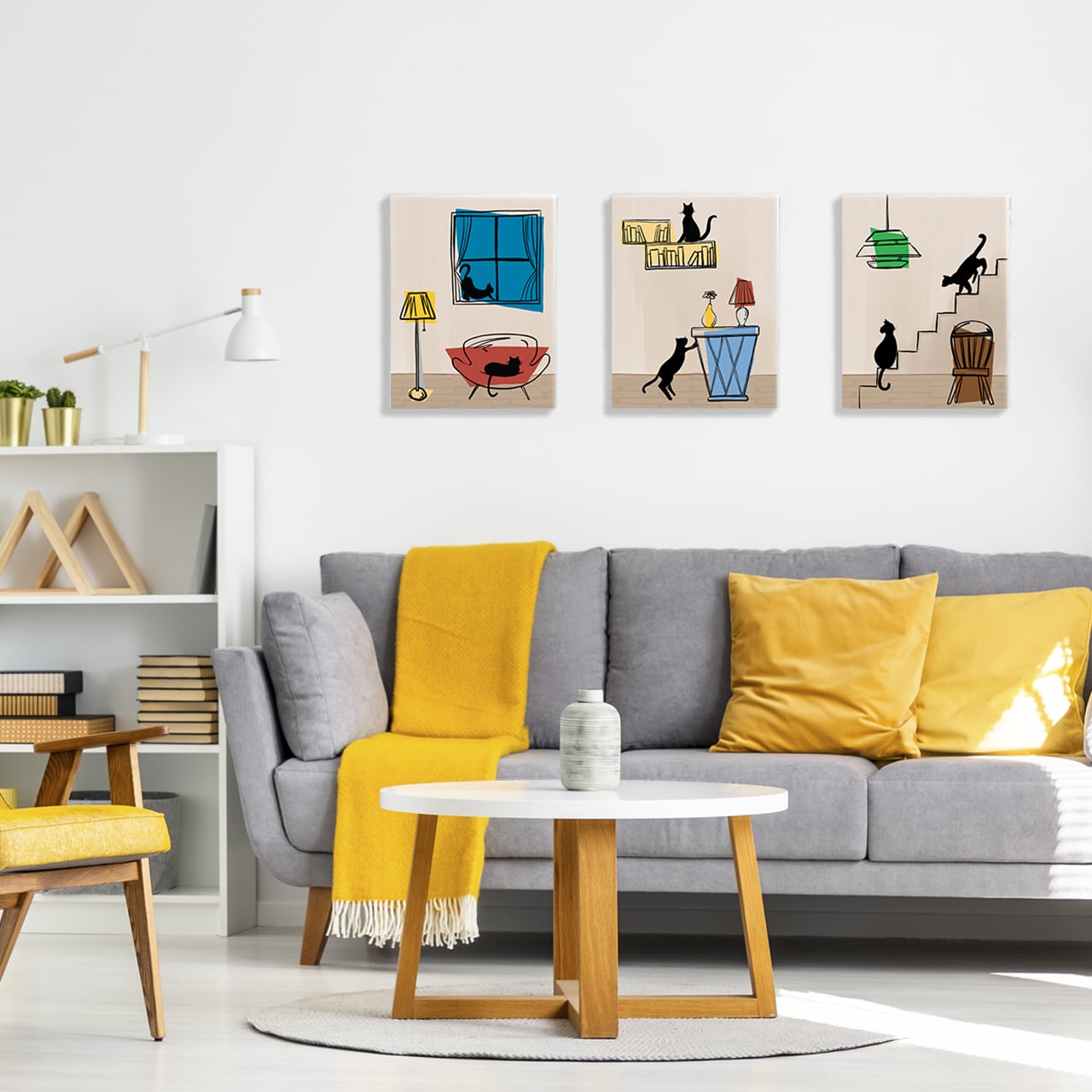 CS004/F3/選べる3枚組/キャンバスアート | LINSL（リンスル）| アート