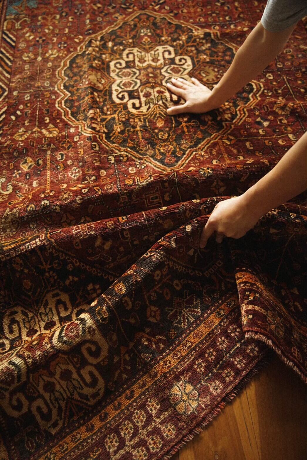 732 -Semi Antique Qashqai rug