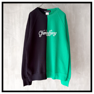 STROKE AXIS SWEATSHIRT (BLACK-GREEN)