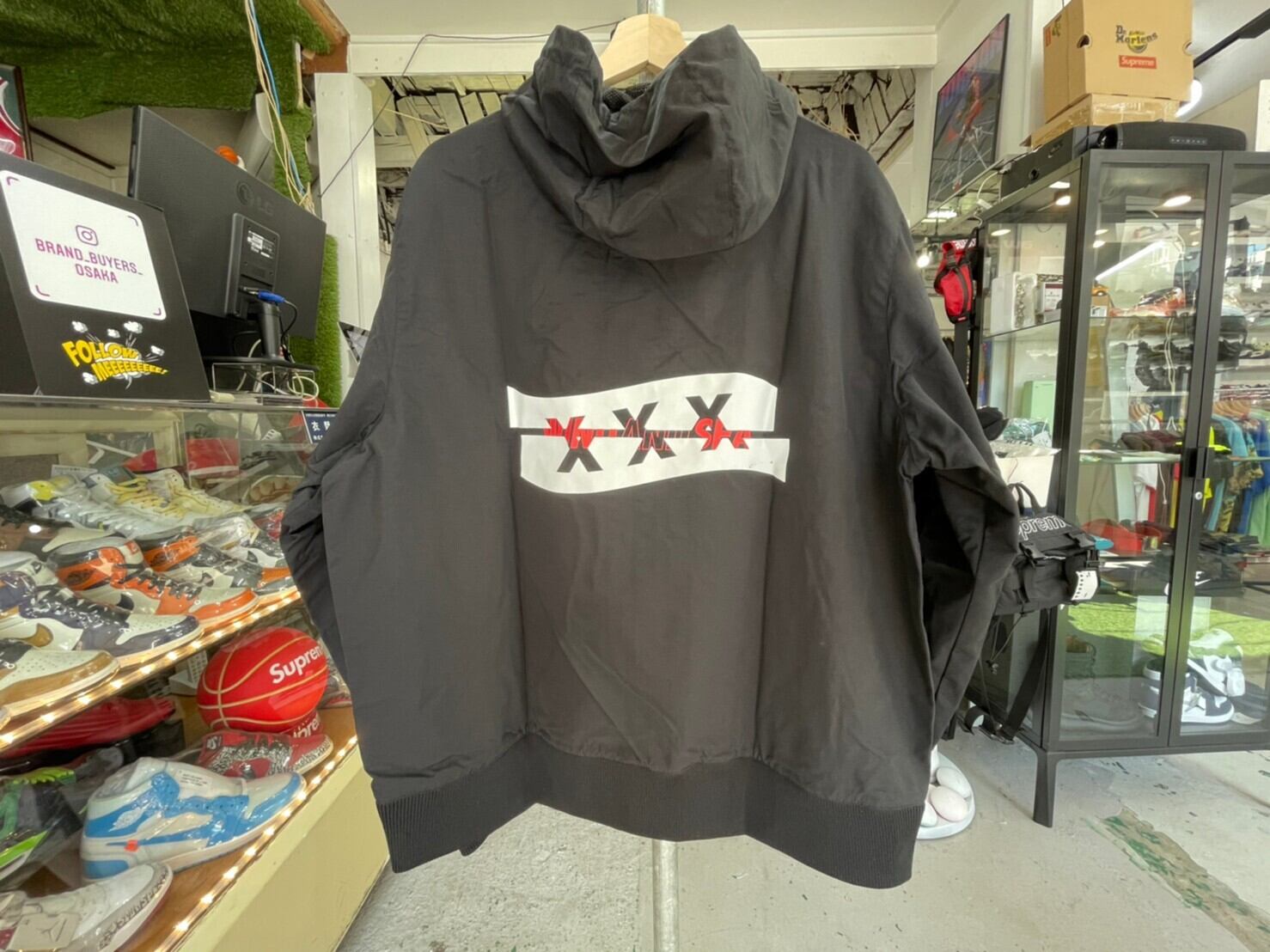 WIND AND SEA × GOD SELECTION XXX WDS × XXX NYLON PARKA BLACK  